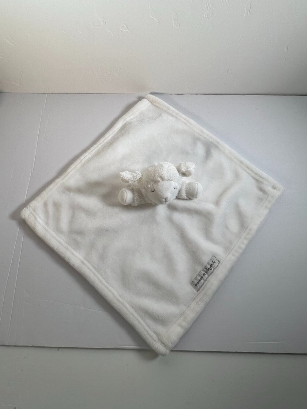 Blankets And Beyond Security Blanket Lovey White Lamb Baby